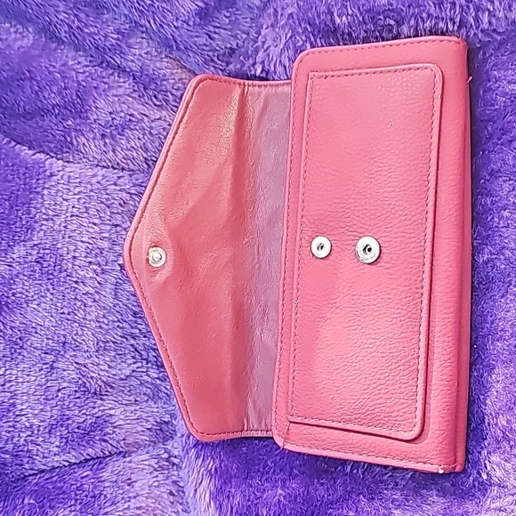 Maroon Red Wallet Perfect Organizer Cash Receipts And Coupons - Picture 6 of 8